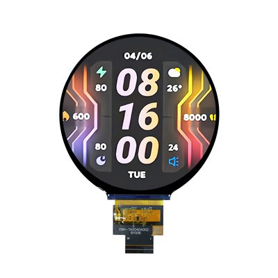 4,0 tums rund TFT LCD-modul