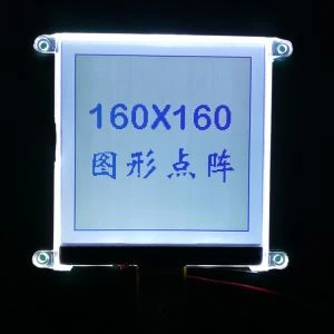 Grafisk LCD 160x160, vit grafisk LCD