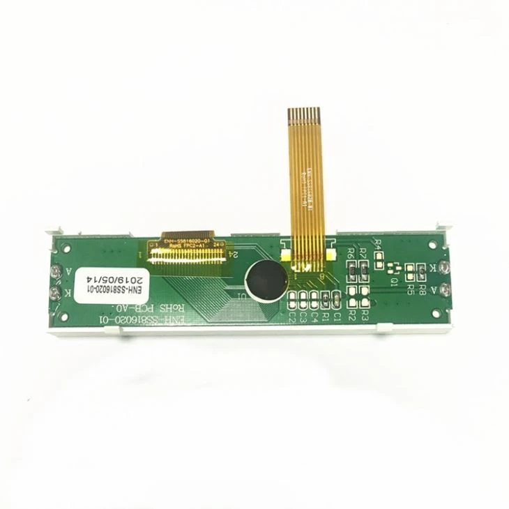 Custom Black Segment LCD With White Backlight
