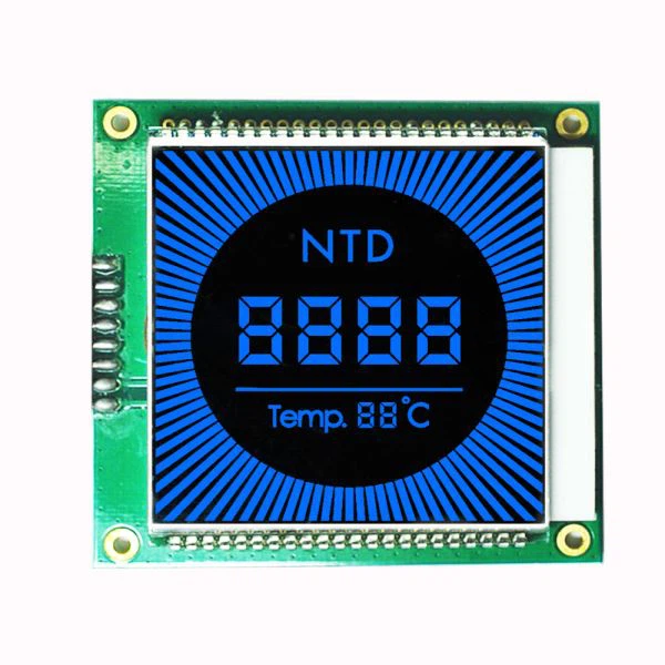 7 segment LCD-skärm VA-negativa LCD-skärmar