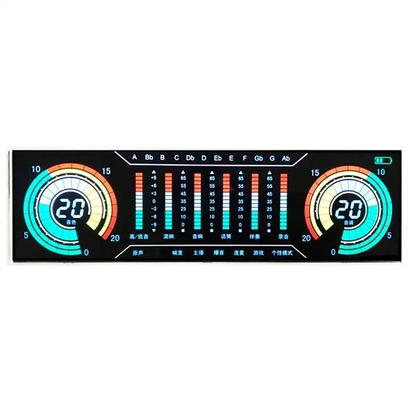 Custom Zebra Transmissive Negative VA 7 Segment LCD Display Module